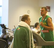 Lietuvos rinktinė treniruojasi Hjustone 