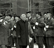 Prezidentas Algirdas Brazauskas inauguracijos dieną (1993 m. vasario 25-oji)