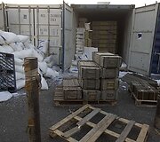 Laivas &bdquo;Francop&ldquo; buvo atplukdytas į A&scaron;dodo uostą ir i&scaron;krautas.