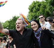 Seksualinių mažumų eitynių dalyviai