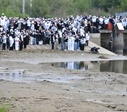 Žydų chasidų piligrimai Umanėje