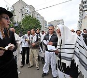 Žydų chasidų piligrimai Umanėje