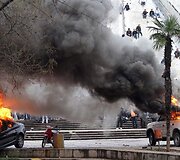 Protesto akcija Tiranoje virto kruvinomis kautynėmis.