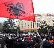 Protesto akcija Tiranoje virto kruvinomis kautynėmis.