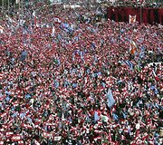 Beirute susirinko taikos ir nusiginklavimo &scaron;alininkai.