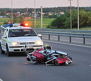 Motociklo avarija Molėtų plente
