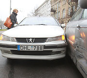 Trijų automobilių avarija