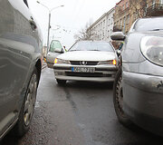 Trijų automobilių avarija
