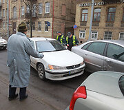 Trijų automobilių avarija