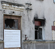 Namas savivaldybės pa&scaron;onėje Vilniuje, kur per gaisrą nukentėjo du žmonės