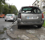 Avarijos vietoje Vilniuje, T.&Scaron;evčenkos g.
