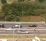Policininkas gaudo girtą vairuotoją