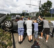 Avarijos vietoje Vilniuje, Laisvės pr.