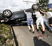 Avarijos vietoje Vilniuje, Laisvės pr.