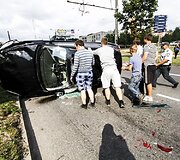 Avarijos vietoje Vilniuje, Laisvės pr.