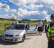 Policija prie Vilniaus tikrina lenkų futbolo aistruolius