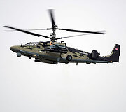 Rusijos kariuomenėje naudojamas sraigtasparnis &bdquo;Ka-52&ldquo;