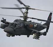 Rusijos kariuomenėje naudojamas sraigtasparnis &bdquo;Ka-52&ldquo;