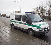 Įvykio vietoje Vilniuje, &Scaron;vitrigailos g.