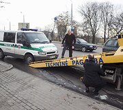 Įvykio vietoje Vilniuje, &Scaron;vitrigailos g.