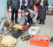 Įvykio vietoje prie Vilniaus &bdquo;Akropolio&ldquo;
