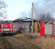 Gaisro vietoje Panevėžio rajone