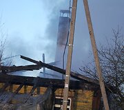 Gaisro vietoje Panevėžio rajone