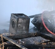 Gaisro vietoje Panevėžio rajone