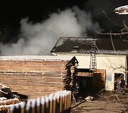 Gaisro vietoje Lentvaryje