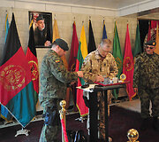 Gen. ltn Arvydo Pociaus ir gen. Shero Mohammado Karimi susitikimas