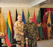 Gen. ltn Arvydo Pociaus ir gen. Shero Mohammado Karimi susitikimas