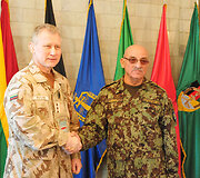 Gen. ltn Arvydo Pociaus ir gen. Shero Mohammado Karimi susitikimas