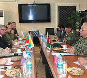 Gen. ltn Arvydo Pociaus ir gen. Shero Mohammado Karimi susitikimas