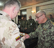Gen. ltn Arvydo Pociaus ir gen. Shero Mohammado Karimi susitikimas