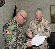 Gen. ltn Arvydo Pociaus ir gen. Shero Mohammado Karimi susitikimas