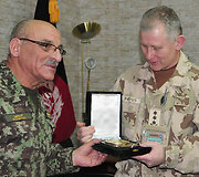 Gen. ltn Arvydo Pociaus ir gen. Shero Mohammado Karimi susitikimas