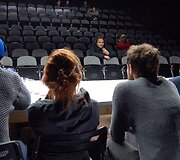 OKT/Vilniaus miesto teatro aktoriai repetuoja gastrolėse &Scaron;vedijoje