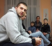 Kleiza padovanojo vaikams suvenyrų ir pabendravo