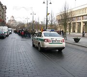 Kovo 11-ąją eitynėmis Lietuvos &scaron;aulių sąjungos nariai pagerbė Lietuvos nepriklausomybę. (2009-03-11)
