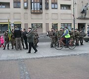 Kovo 11-ąją eitynėmis Lietuvos &scaron;aulių sąjungos nariai pagerbė Lietuvos nepriklausomybę. (2009-03-11)