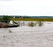  Kėdainių rajone siautėjęs lietus užtvindė namus Siponių kaime. 