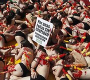 Gyvūnų teisių aktyvistų protestas