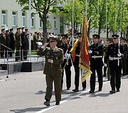 Generolo Jono Žemaičio Lietuvos karo akademijoje Vilniuje vyko vir&scaron;ininko pasikeitimo ceremonija.