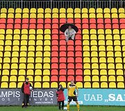 Rungtynių tarp Vilniaus &bdquo;Vėtros&ldquo; ir Vilniaus &bdquo;Žalgirio&ldquo; akimirka