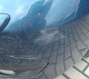 P.Galkontaitės automobilio &bdquo;Mazda 3&ldquo; nubrozdintas bamperis.