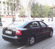 Kultūringas pažeidėjas su Kultūros ministerijos automobiliu.