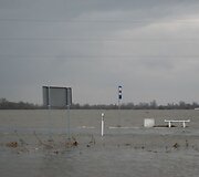 Situacija potvynio zonoje ties Rusnės sala &scaron;e&scaron;tadienio popietę