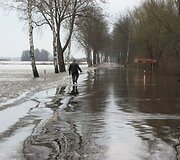 Situacija potvynio zonoje ties Rusnės sala &scaron;e&scaron;tadienio popietę