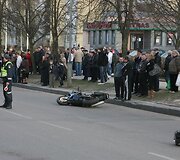 Motociklo avarija Parko gatvėje