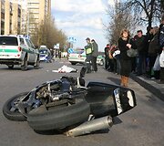 Motociklo avarija Parko gatvėje